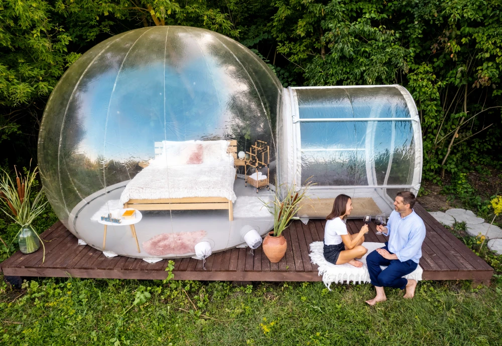 bubble tent glamping hotel